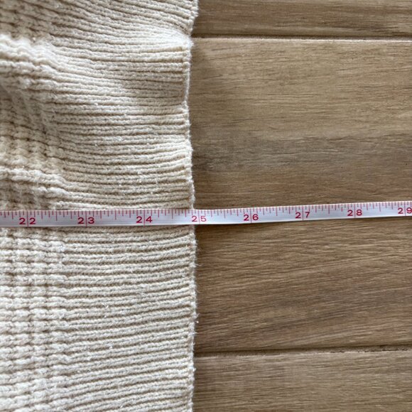 Vintage Members Only Crewneck Sweater Men's Large Cream Waffle Knit Cotton USA - Picture 6 of 7